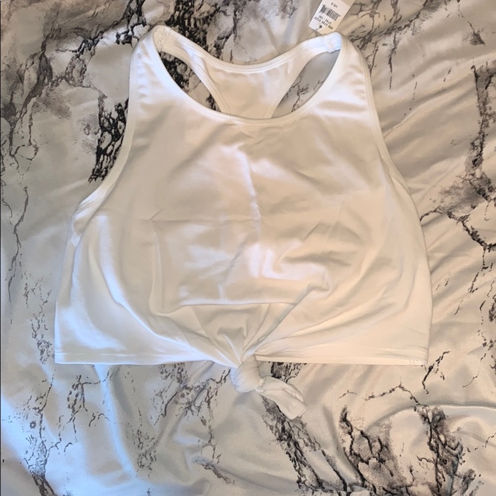 Cropped white tank